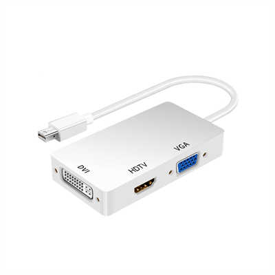 Mini DP to HDTV VGA DVI Adapter
