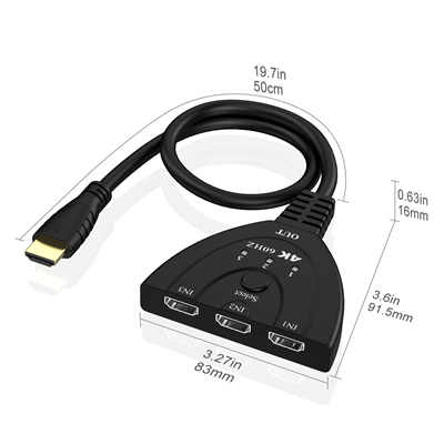 High Quality HDMI30110 3 Port 4K HDMI Switcher