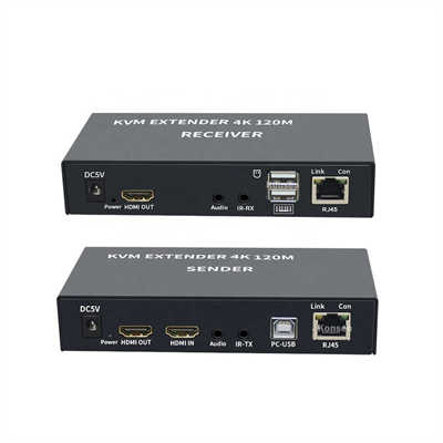 120M 4K HDMI KVM Extender Over Cat5e/6