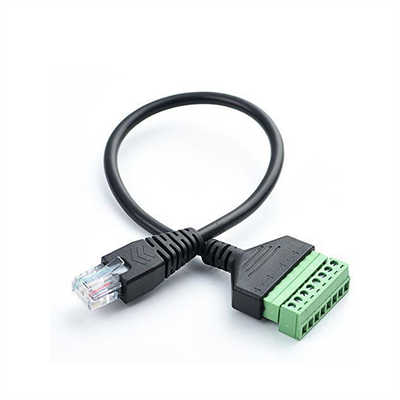 RJ45 to 8-Pin Screw Terminal Adapter Cable