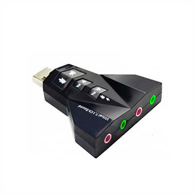 Virtual 7.1 USB Sound Card Adapter