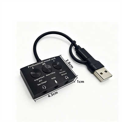 Type-C USB Sound Card Adapter
