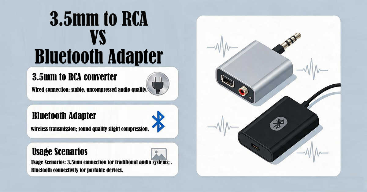 3.5mm to RCA Bluetooth Adapters: Which Delivers Superior Audio Quality?