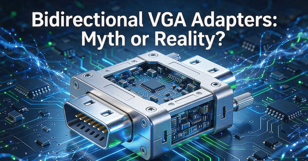Bidirectional VGA Adapters: Separating Marketing Hype from Hardware Reality