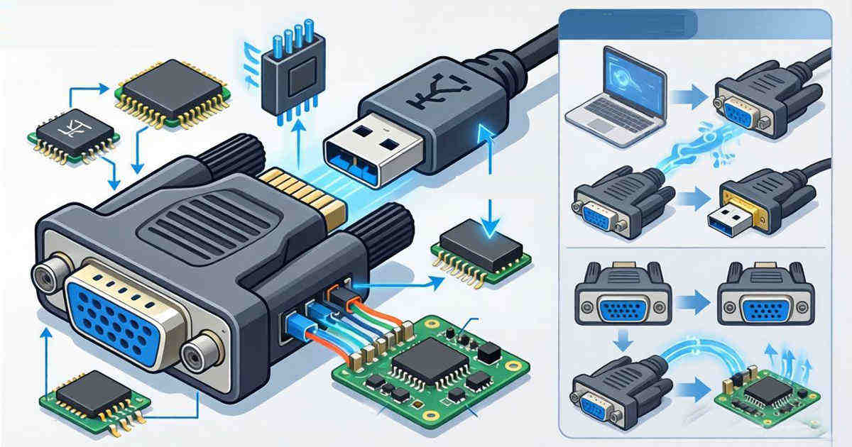 Can I convert VGA to USB for a laptop?