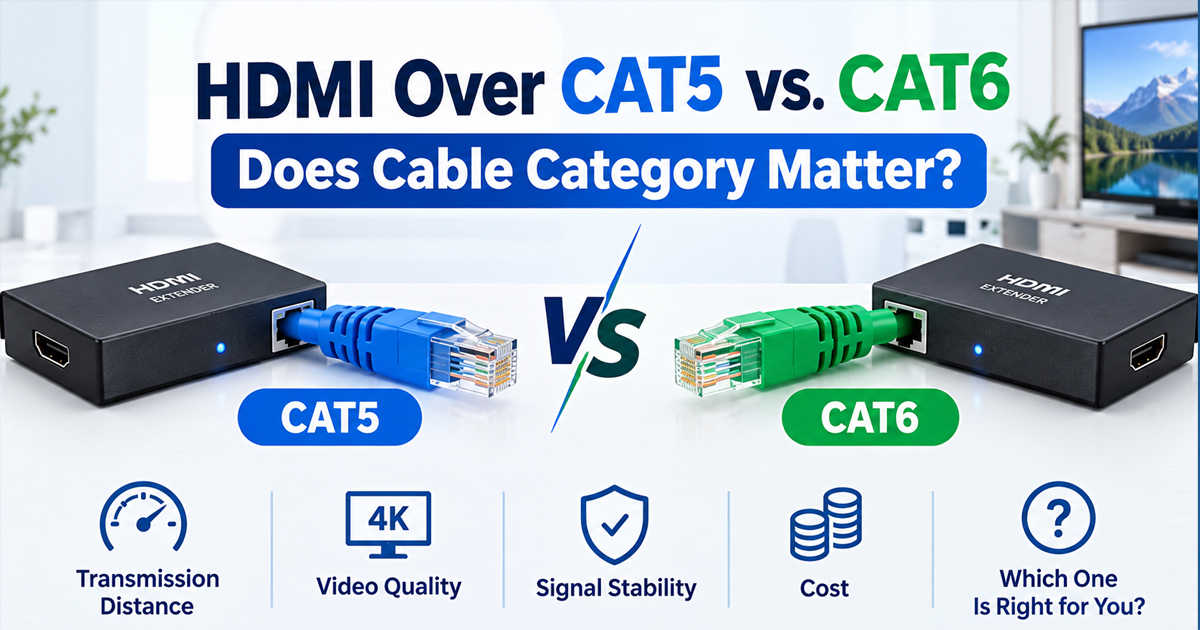HDMI Over CAT5 vs. CAT6: Does the Cable Category Matter?
