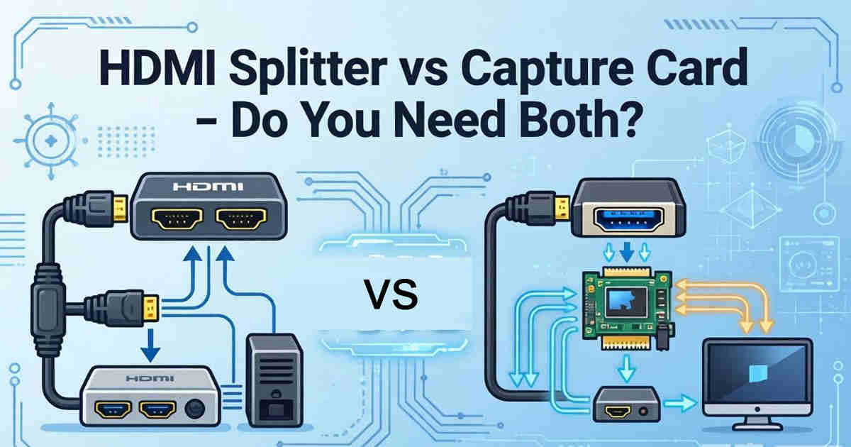 HDMI Splitter vs Capture Card – Do You Need Both?