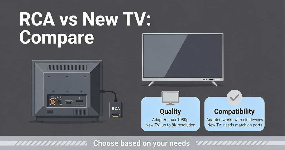 RCA to HDMI Adapter vs. Buying a New TV