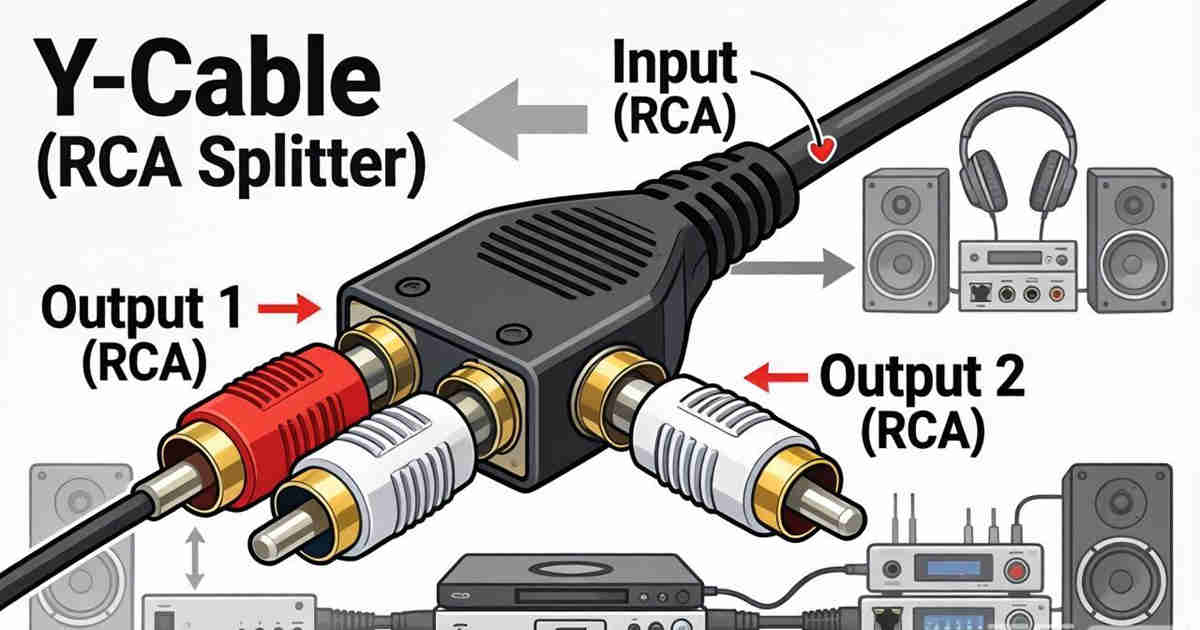 What is a Y-cable (RCA splitter) used for? - WinFitin